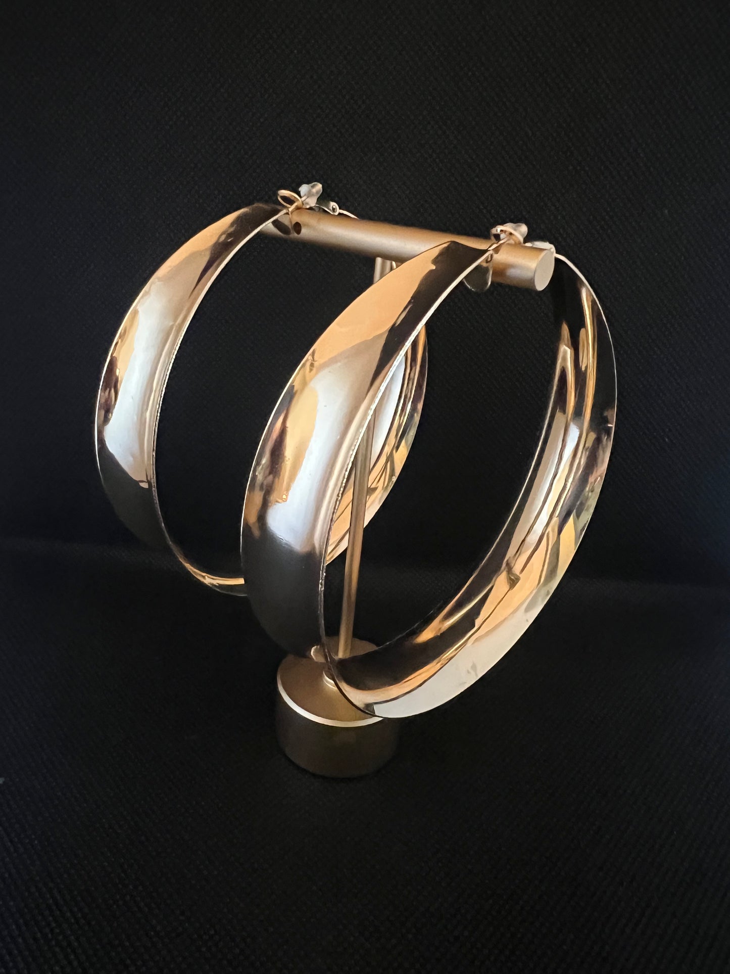 Gold Hollow Hoop Earrings