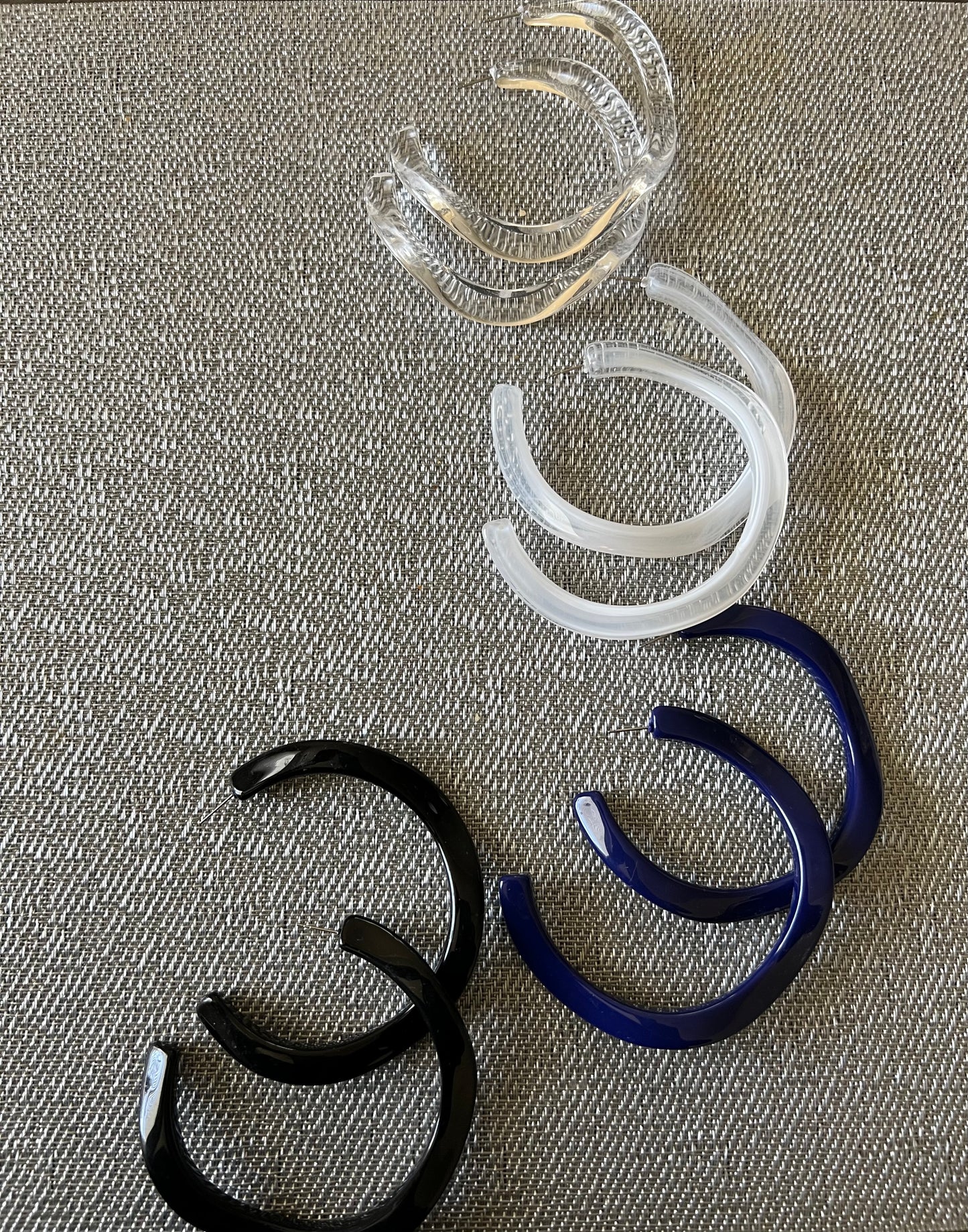 C-Shaped Hoop Earrings