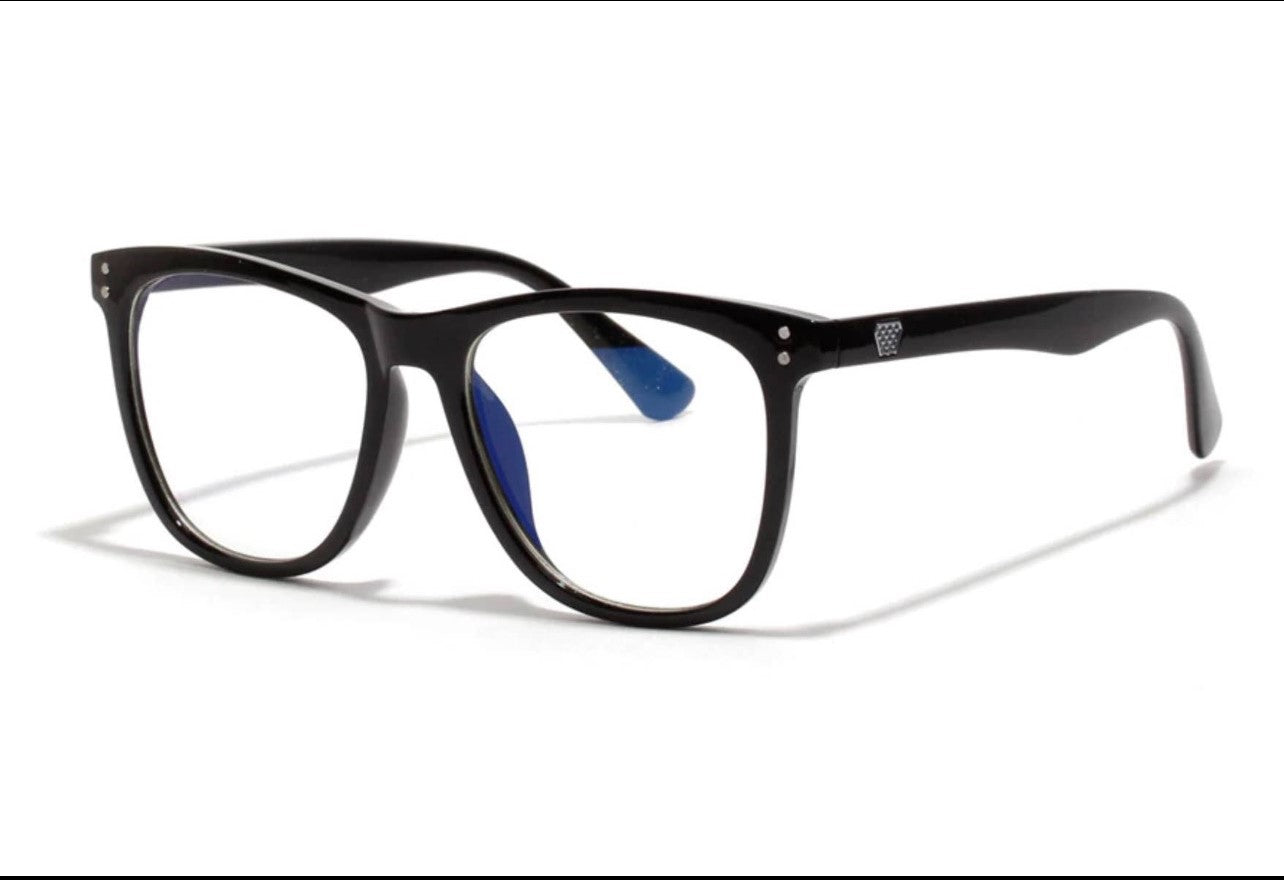 Blue Light Glasses Oversized (Black)