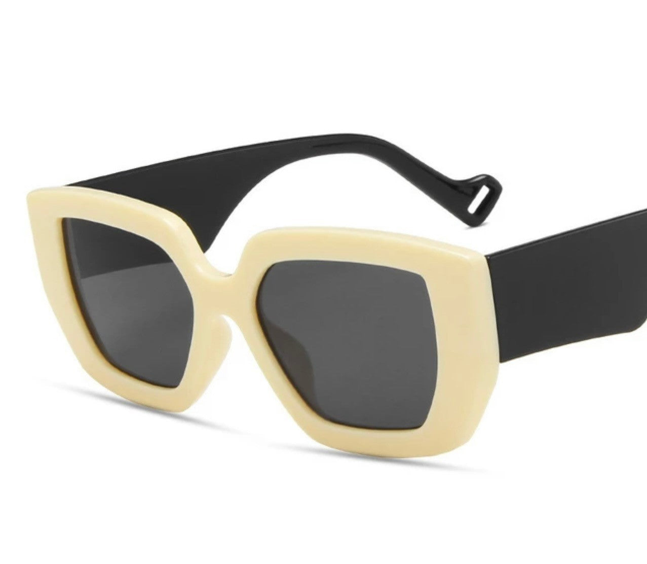 Beige Sunglasses. Retro